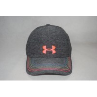 New Under Armour 's Black/Pink Baseball Cap Curved Bill Adjustable Hat OSFA  eb-78391465